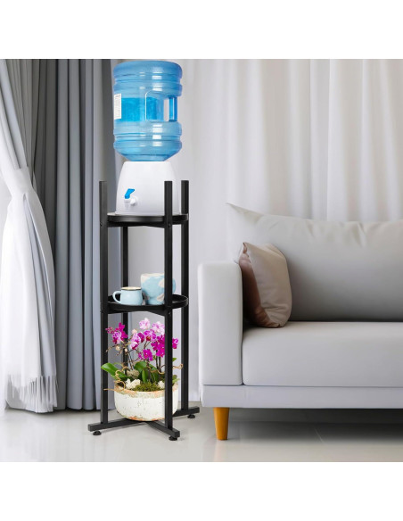Soporte para Dispensador de Agua Retyion 2 Niveles 83 cm Soporte para Dispensador de Agua Retyion 2 Niveles 83 cm