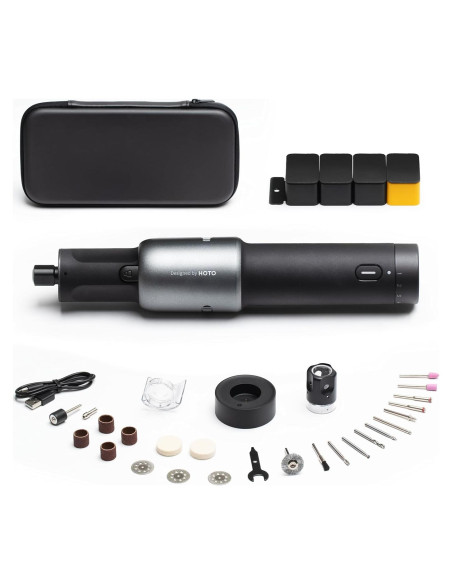 HOTO Herramienta Rotativa Inalámbrica 35 Accesorios 25000 RPM HOTO Herramienta Rotativa Inalámbrica 35 Accesorios 25000 RPM