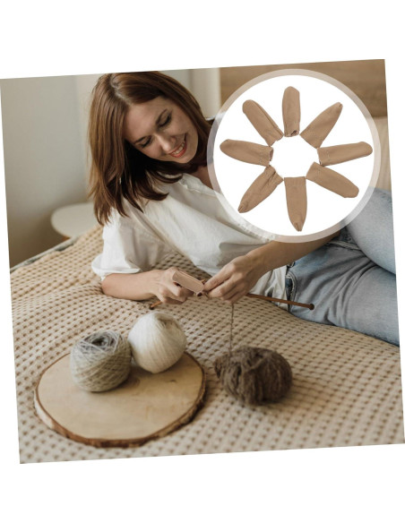 20 Dedales de Cuero SEWACC para Coser a Mano - Protectores de Dedos 20 Dedales de Cuero SEWACC para Coser a Mano - Protectores de Dedos