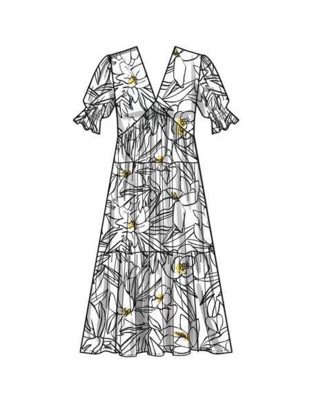 Kit de Patrones de Costura Simplicity S9702 Vestido Escote V Tallas 18-26 Kit de Patrones de Costura Simplicity S9702 Vestido Escote V Tallas 18-26