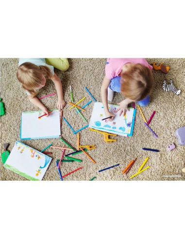 Libro de Colorear y Actividades Bendon Stitch con 4 Marcadores