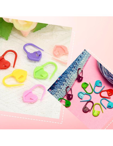 200 Marcadores de Puntos de Crochet SOFPLATE Multicolor