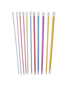 Ganchos de Crochet Zuoyou 11 Piezas Aluminio 2mm a 8mm
