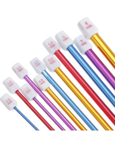 Ganchos de Crochet Zuoyou 11 Piezas Aluminio 2mm a 8mm 2