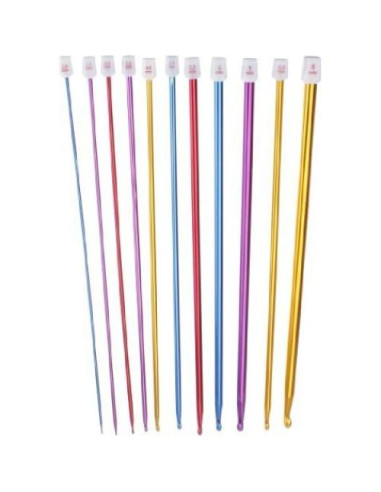 Ganchos de Crochet Zuoyou 11 Piezas Aluminio 2mm a 8mm
