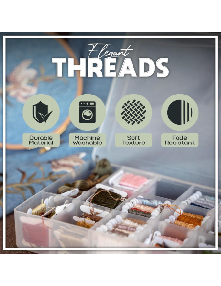 Kit de Hilos de Bordado Atteret - Algodón DMC 2 Recargas Kit de Hilos de Bordado Atteret - Algodón DMC 2 Recargas