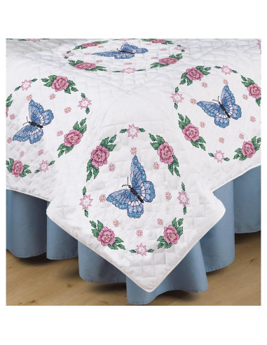 Set de 6 Bloques de Colcha Tobin Mariposa para Bordado