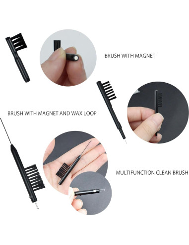 Kit de Limpieza de Audífonos 10 Piezas IAXSEE - Cepillos y Accesorios