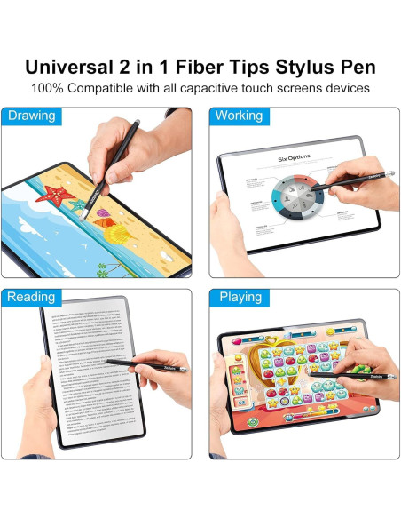Lápiz Stylus Capacitivo 2 en 1 Zealoire para Pantallas Táctiles Lápiz Stylus Capacitivo 2 en 1 Zealoire para Pantallas Táctiles