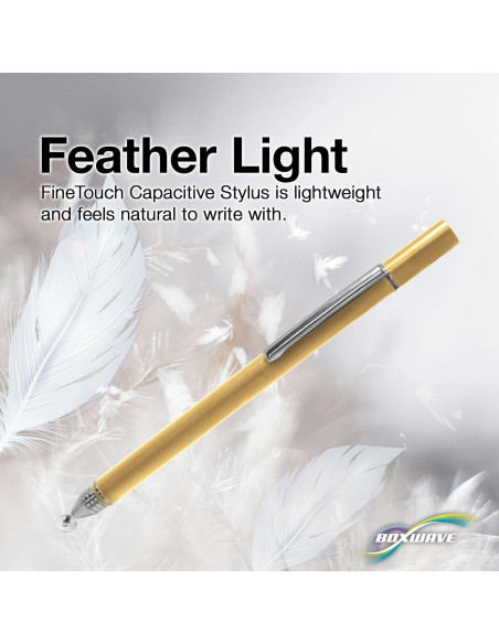 Bolígrafo Stylus BoxWave FineTouch Capacitivo - Oro Champán Bolígrafo Stylus BoxWave FineTouch Capacitivo - Oro Champán
