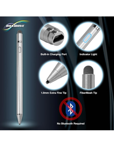 Stylus Pen BoxWave para BlackBerry Passport Plateado - Punta 2mm
