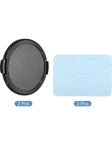Tapa de Lente PATIKIL 67mm con Paño de Microfibra - Paquete de 2 Tapa de Lente PATIKIL 67mm con Paño de Microfibra - Paquete de 2