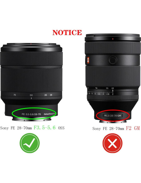 Cubierta de lente 55 mm Huipuxiang para Sony 28-70 mm y más Cubierta de lente 55 mm Huipuxiang para Sony 28-70 mm y más