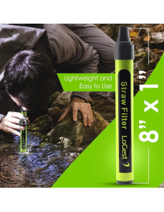 Popote de Filtro de Agua Logest - Portátil 600L - Emergencia 2