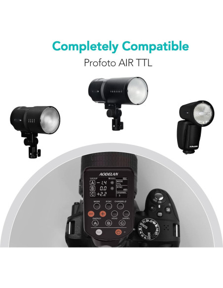 Disparador Inalámbrico AODELAN E4 para Cámaras Canon TTL HSS Disparador Inalámbrico AODELAN E4 para Cámaras Canon TTL HSS