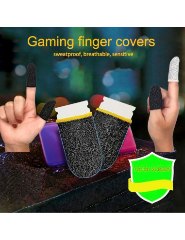 Mangas para dedos de juego CNHIDEE 12 PCS Antisudor 0.15 mm