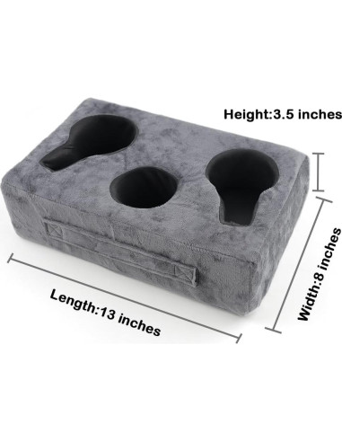 Soporte para Tazas Weryerker Gris con 3 Compartimentos