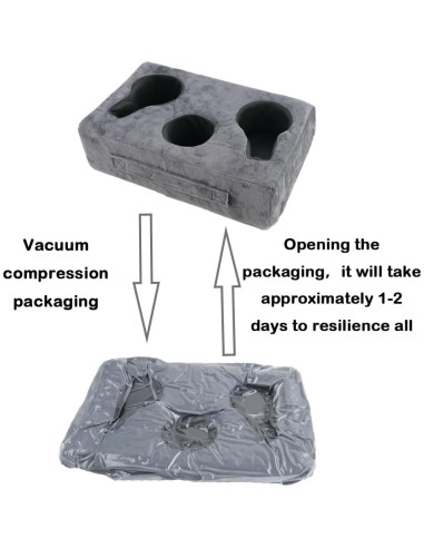 Soporte para Tazas Weryerker Gris con 3 Compartimentos