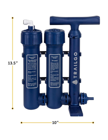 Purificador de Agua Trailgo HWF01 3 Etapas Camping 1.5L/min
