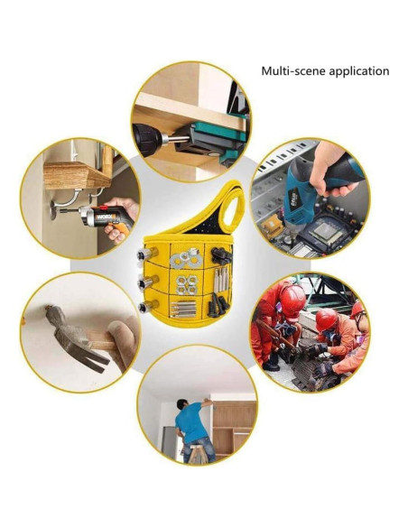 Pulsera Magnética YL traV Ajustable con 9 Imanes Fuertes Pulsera Magnética YL traV Ajustable con 9 Imanes Fuertes