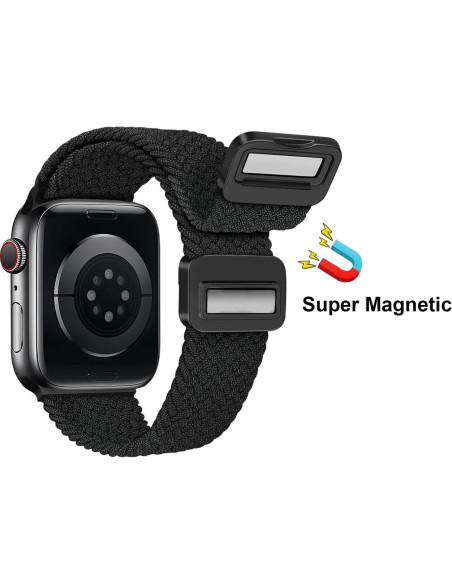 Banda Sport Nylon Ajustable MroTech para Apple Watch 42-49mm Negro Banda Sport Nylon Ajustable MroTech para Apple Watch 42-49mm Negro