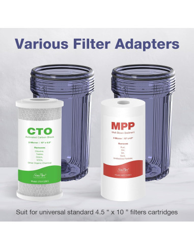 Filtro de Agua SimPure DB10C-2 2 Etapas 10x4.5"