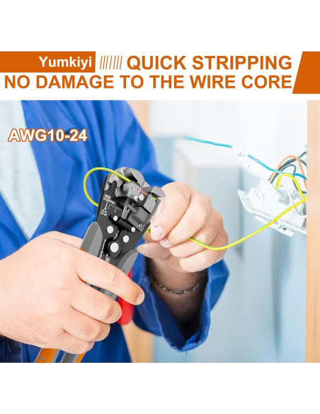 Desforradora de Cables YUMKIYI 3 en 1 Automática AWG 24-10 Desforradora de Cables YUMKIYI 3 en 1 Automática AWG 24-10