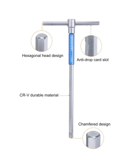 Juego de Llaves Hexagonales T-Handle HARFINGTON 8 Piezas 2-10mm Juego de Llaves Hexagonales T-Handle HARFINGTON 8 Piezas 2-10mm
