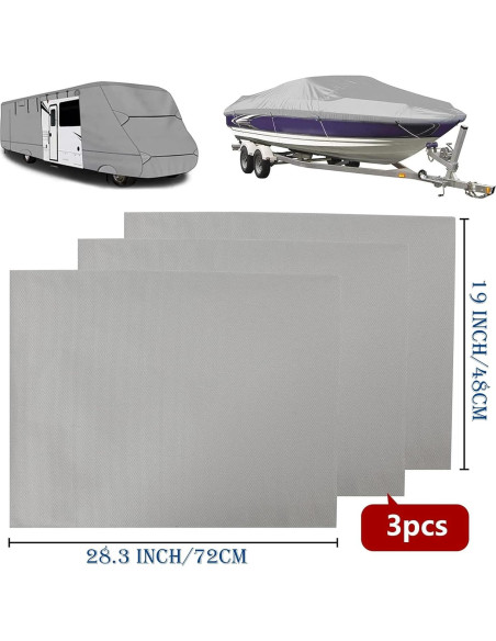 Kit de Parche Adhesivo para Cubierta de RV Collyon 3 PCS Kit de Parche Adhesivo para Cubierta de RV Collyon 3 PCS