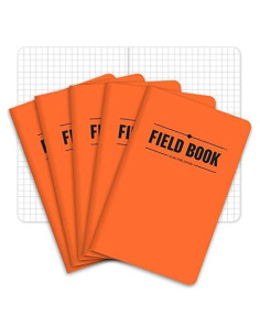 Cuaderno de Campo Naranja Elan Publishing 5 Unidades 8.9x14 cm