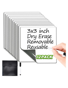 Notas Adhesivas Borrables JJPRO 7.62cm x 7.62cm 12 Pzas