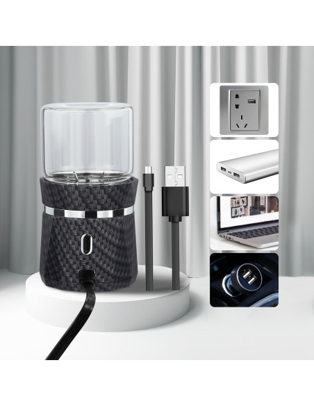 Molino de Hierbas Eléctrico YFTOHI Mini 5.08x8.89 cm Recargable Molino de Hierbas Eléctrico YFTOHI Mini 5.08x8.89 cm Recargable
