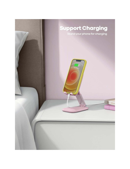 Soporte Ajustable Lamicall para Teléfono 4-8" Rosa Soporte Ajustable Lamicall para Teléfono 4-8" Rosa