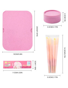 Juego de Molinillo y Bandeja 4 Piezas Rosa - Accesorios Especias 2