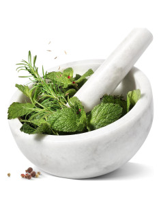 Mortero y Mano de Mármol Koville 4 Tazas 12.7 cm - Cocina