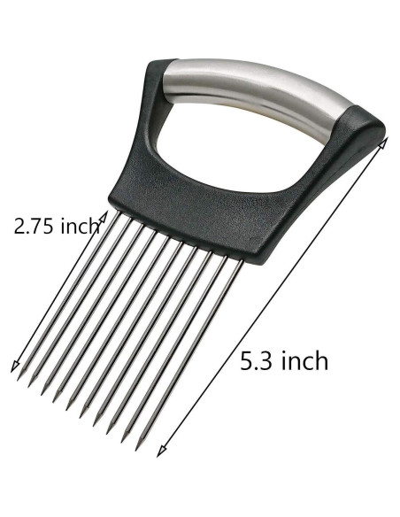 Soporte de Cebolla Hovico Acero Inoxidable 14x9.8cm Cortador Soporte de Cebolla Hovico Acero Inoxidable 14x9.8cm Cortador
