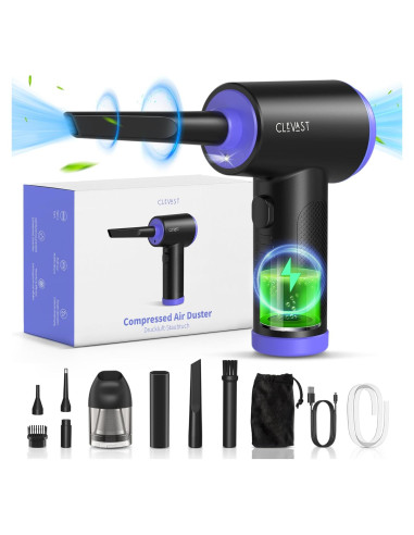 CLEVAST Soplador de Aire 3 en 1 Inalámbrico 110000RPM
