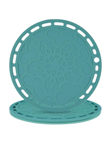 Juego de 3 Mats de Silicona Smithcraft 20cm Verde Azulado