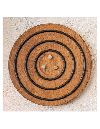 Trivet Magnético de Madera Natural ORNAMA 20.3 cm Resistente al Calor