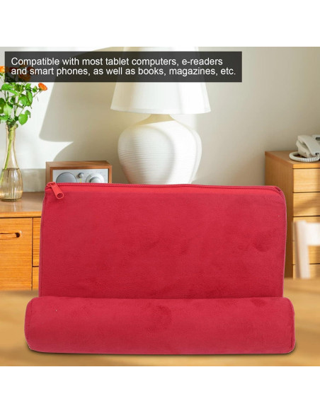 Soporte de Almohada KIMISS para Tabletas y Móviles Rojo 24.5x16.5x12 cm Soporte de Almohada KIMISS para Tabletas y Móviles Rojo 24.5x16.5x12 cm