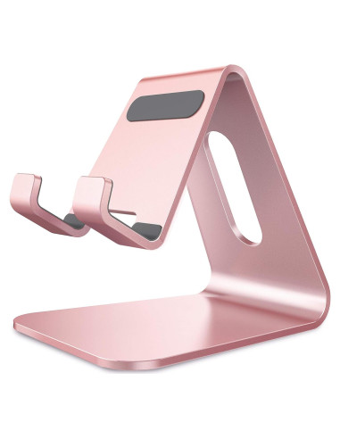 Soporte para Teléfono CreaDream Aluminio Oro Rosa 9x6x8.6cm