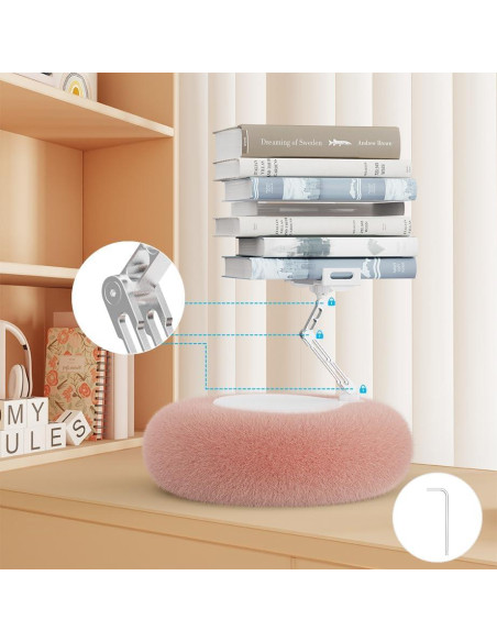 Soporte de Tableta KABCON Rosa Ajustable 360 para iPad y Teléfonos Soporte de Tableta KABCON Rosa Ajustable 360 para iPad y Teléfonos