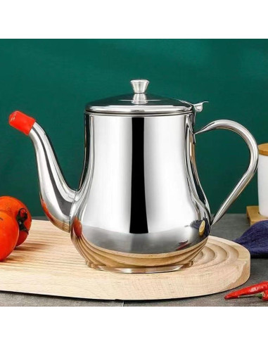 Contenedor de Grasa de Tocino PRETYZOOM 550ml Acero Inoxidable