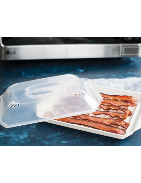 Bandeja para Bacon Nordic Ware con Tapa 26x20 cm Bandeja para Bacon Nordic Ware con Tapa 26x20 cm