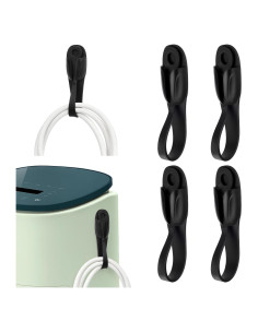 Organizador de Cables FYY 4 Pcs Soporte Adhesivo Silicona