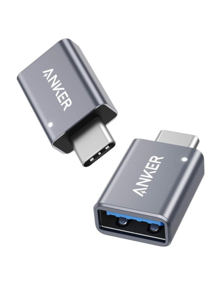 Adaptador USB-C Anker 2 Piezas Alta Velocidad Tipo C a USB 3.0 Adaptador USB-C Anker 2 Piezas Alta Velocidad Tipo C a USB 3.0