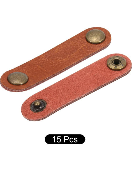 Organizador de Cables de Cuero MECCANIXITY 15 Pcs 63x16mm Organizador de Cables de Cuero MECCANIXITY 15 Pcs 63x16mm
