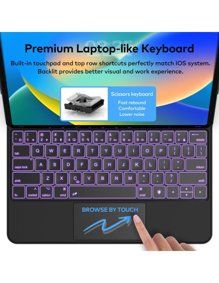 Funda Teclado Magnético para iPad Air/Pro 11" - Runelk Funda Teclado Magnético para iPad Air/Pro 11" - Runelk