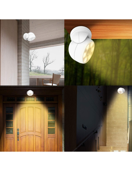Luz de Sensor de Movimiento HONWELL Inalámbrica Impermeable Luz de Sensor de Movimiento HONWELL Inalámbrica Impermeable