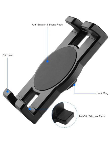 Soporte para Tableta Mippko Ajustable 360 para Vehículos 7-12.9" Soporte para Tableta Mippko Ajustable 360 para Vehículos 7-12.9"